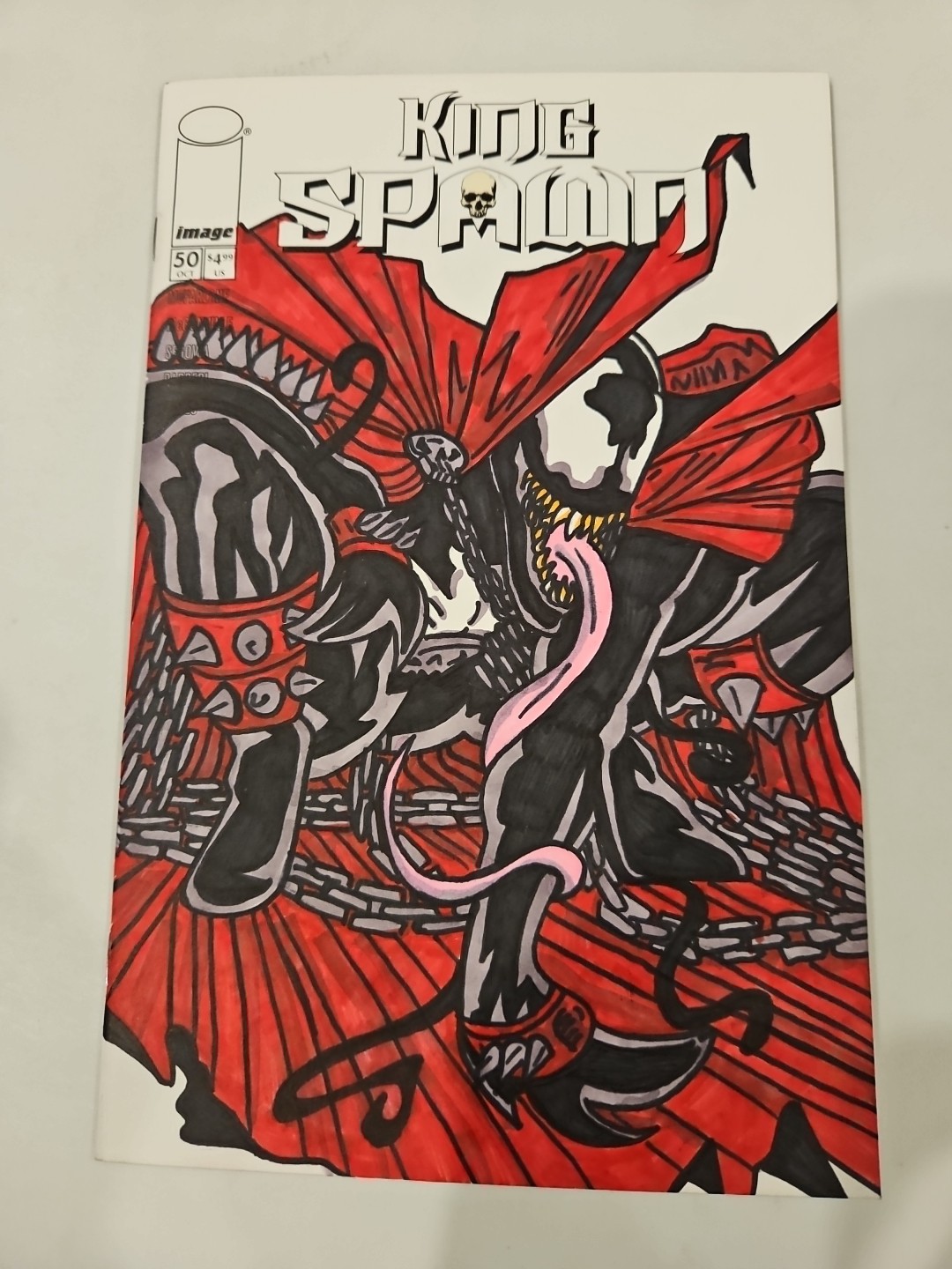 King Spawn #50 Blank Sketch Full VENOM/SPAWN Original Art James Fugate King Spawn #50 Blank Sketch Full VENOM/SPAWN Original Art James Fugate