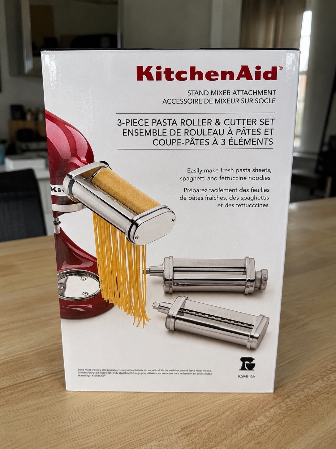 KitchenAid Stand Mixer Attachment 3-Piece Pasta Roller and Cutter Set KSMPRA NEW KitchenAid Stand Mixer Attachment 3-Piece Pasta Roller and Cutter Set KSMPRA NEW