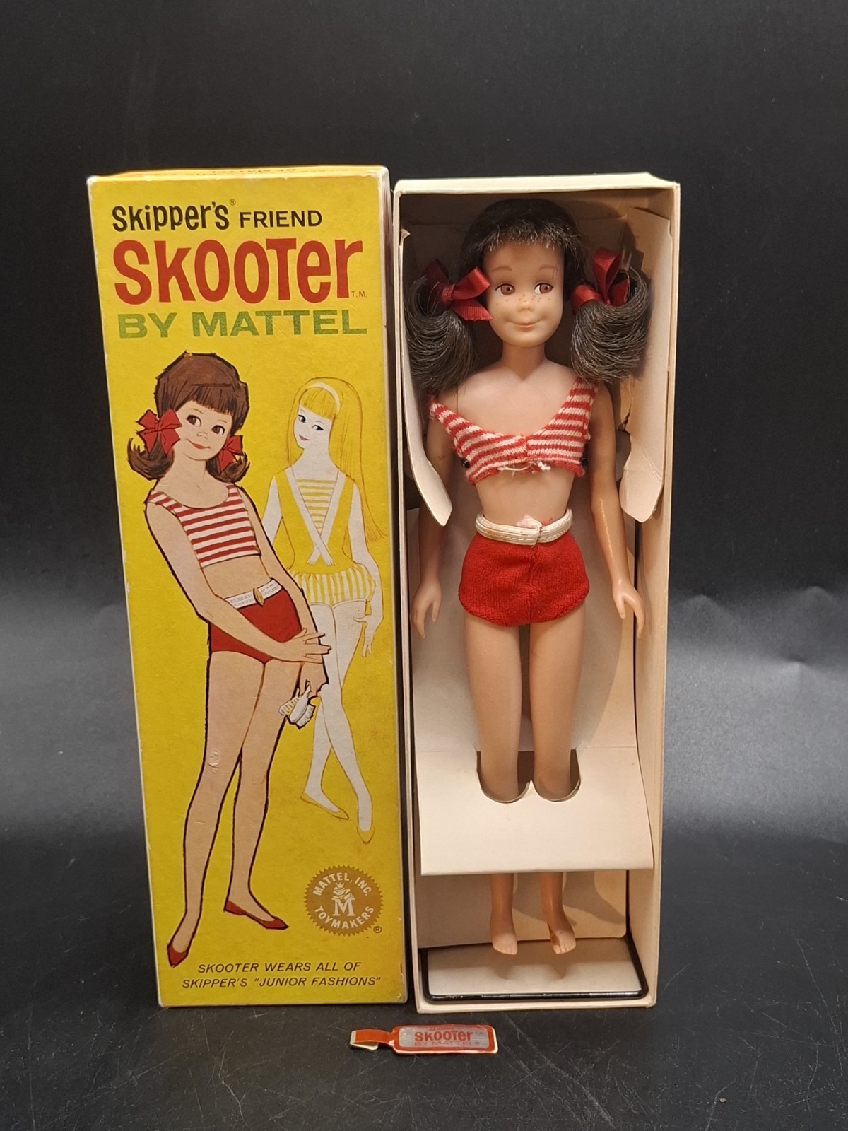 Vintage 1964 Mattel Barbie Scooter Doll In Original Box Skippers Friend Vintage 1964 Mattel Barbie Scooter Doll In Original Box Skippers Friend
