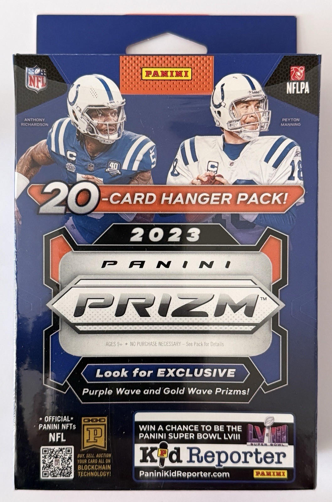 2023 Panini Prizm NFL Football Hanger Box Purple Gold Wave Factory Sealed