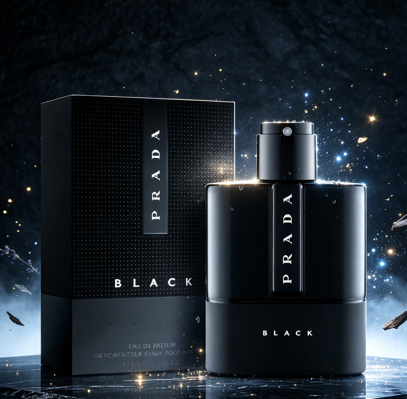 Prada Luna Rossa Black Eau de Parfum Cologne for Men 3.4 oz 100ml New with box