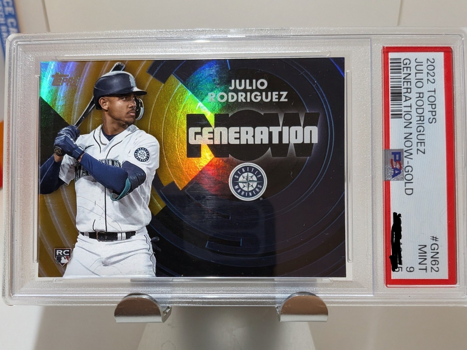 2022 Topps Update Series - Generation Now Julio Rodriguez #GN-62 Gold /75 PSA 9 2022 Topps Update Series - Generation Now Julio Rodriguez #GN-62 Gold /75 PSA 9