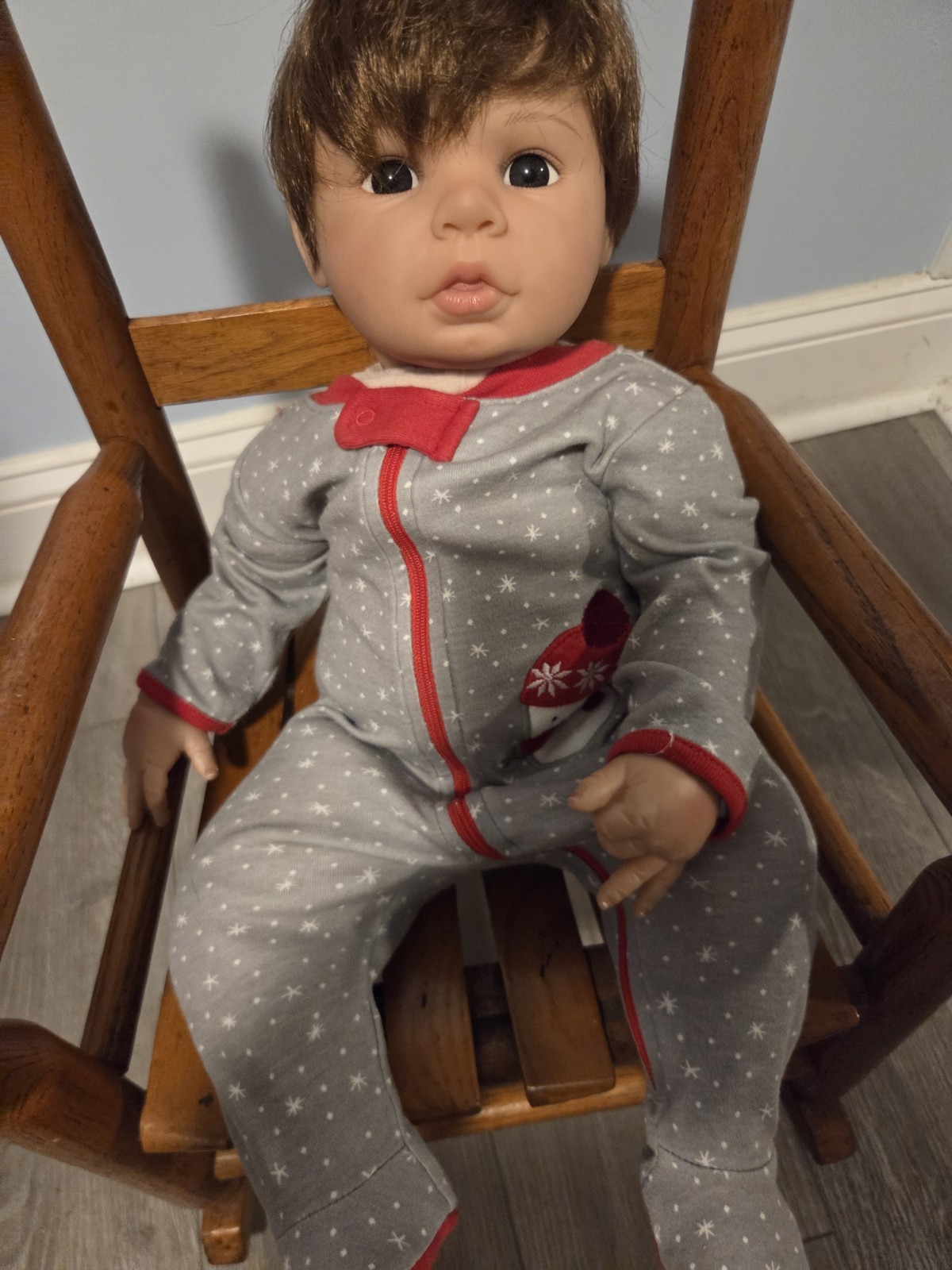 Paradise Galleries  2017 CHRISTMAS BABY BOY Doll 22\