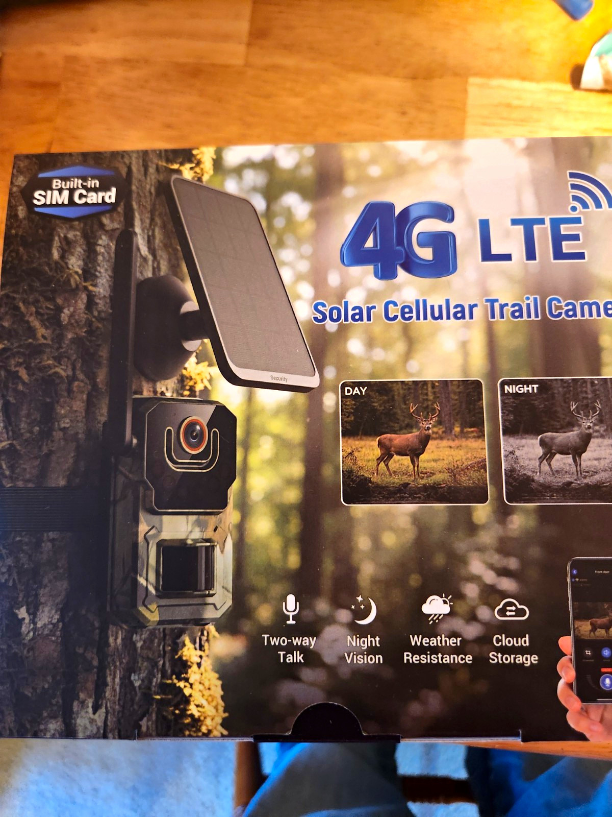 4G LTE Solar Trail Camera 2K 100ft PIR Night Vision Two-Way Talk Cloud 4G LTE Solar Trail Camera 2K 100ft PIR Night Vision Two-Way Talk Cloud