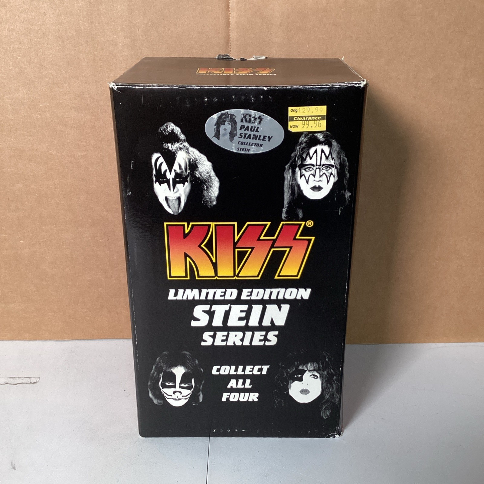 Vintage 1998 KISS Paul Stanley Limited Edition Beer Stein Series w/ COA