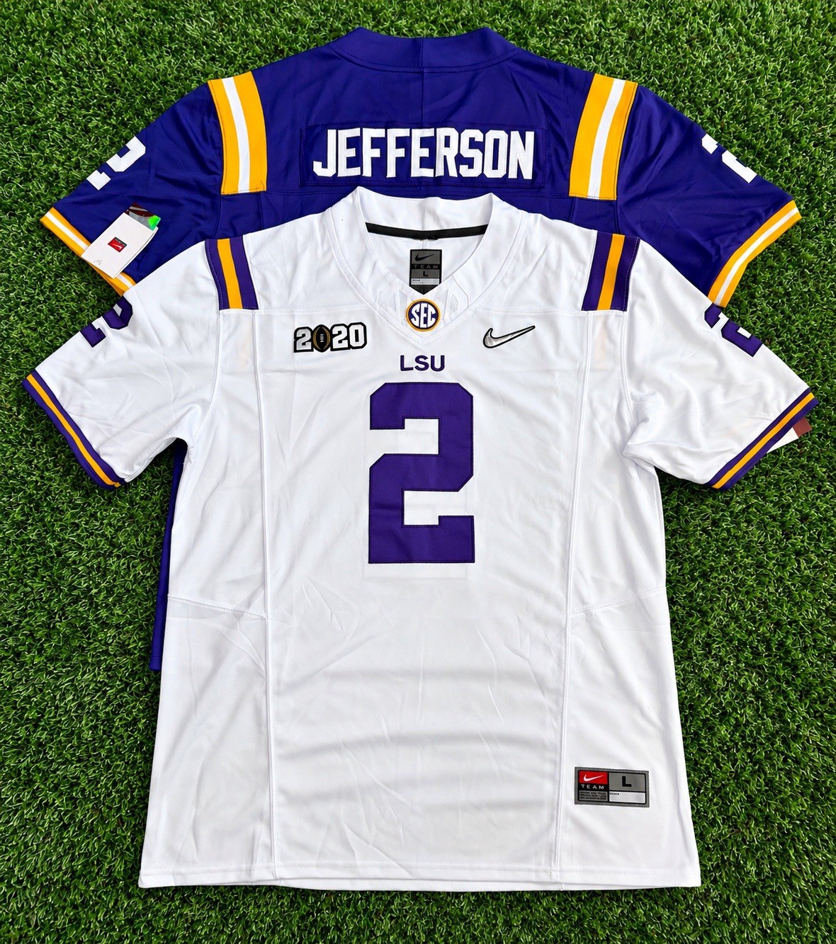 NEW Justin Jefferson LSU Tigers National Championship Jersey SHIPS FAST NEW Justin Jefferson LSU Tigers National Championship Jersey SHIPS FAST