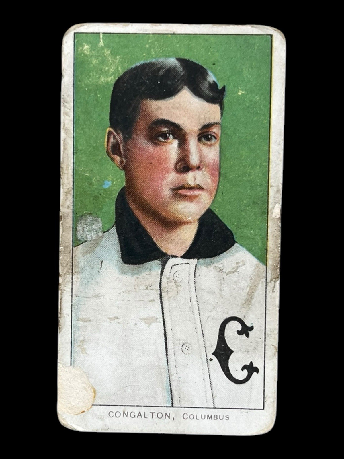 Vintage 1909-11 T206 Bunk Congalton Columbus Piedmont Back Baseball Tobacco Card Vintage 1909-11 T206 Bunk Congalton Columbus Piedmont Back Baseball Tobacco Card