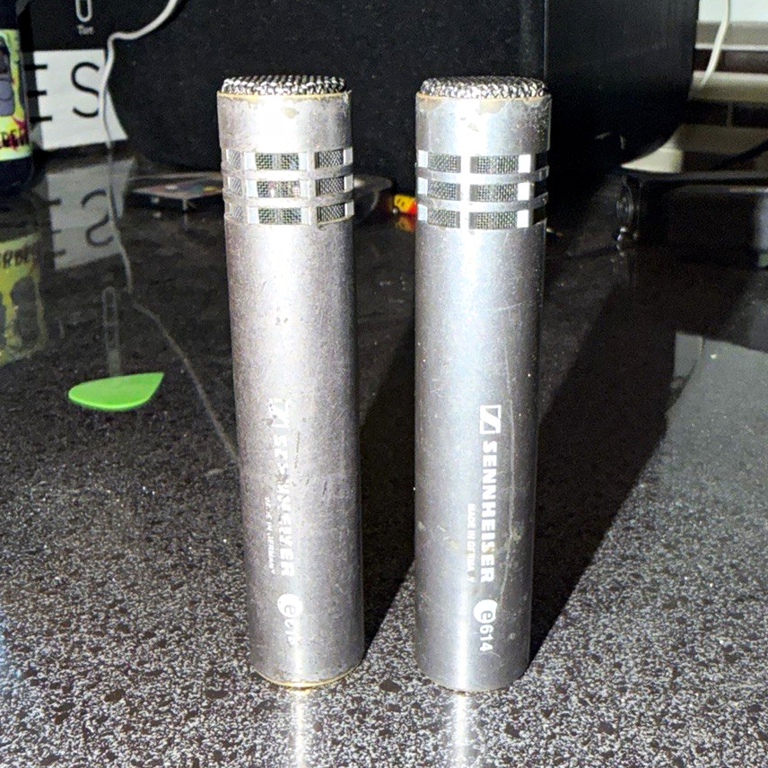 Sennheiser e614 Pair Small Diaphragm Condenser Supercardioid XLR Silver Sennheiser e614 Pair Small Diaphragm Condenser Supercardioid XLR Silver