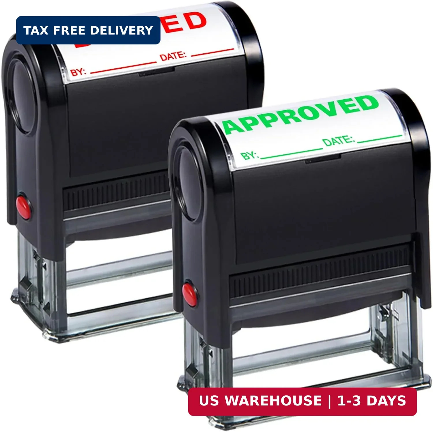 Self Inking Approved and Denied Stamps Set Office Self Inking Approved Denied by