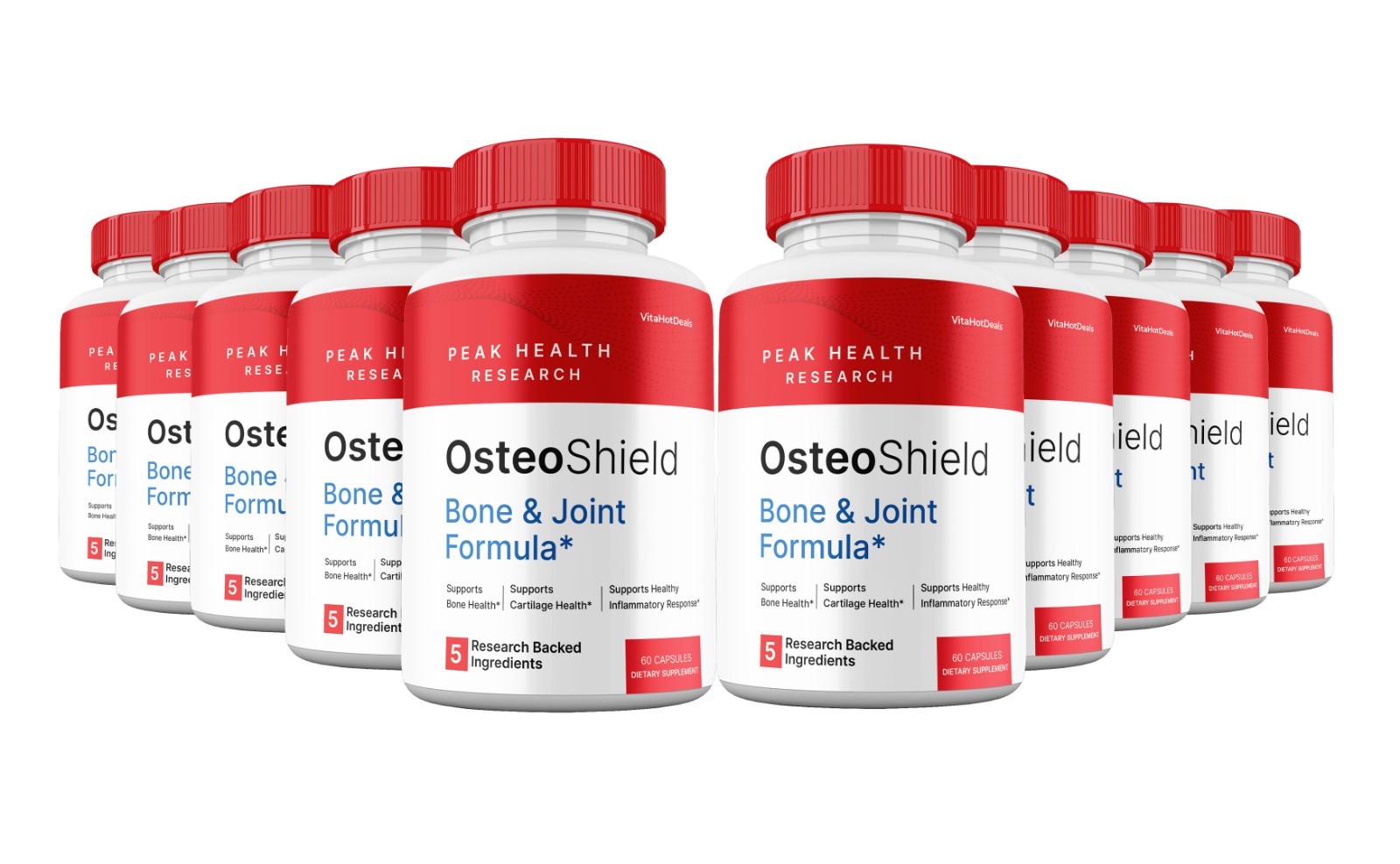 OsteoShield Capsules, Max Strength Formula for Bone & Joint Support (10 Pack) OsteoShield Capsules, Max Strength Formula for Bone & Joint Support (10 Pack)