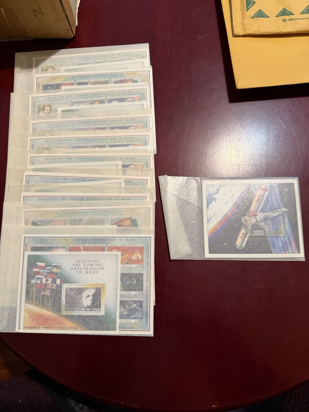 Sierra Leone Saluting the Coming Exploration of Mars Stamp Sheets 10 New Sets Sierra Leone Saluting the Coming Exploration of Mars Stamp Sheets 10 New Sets