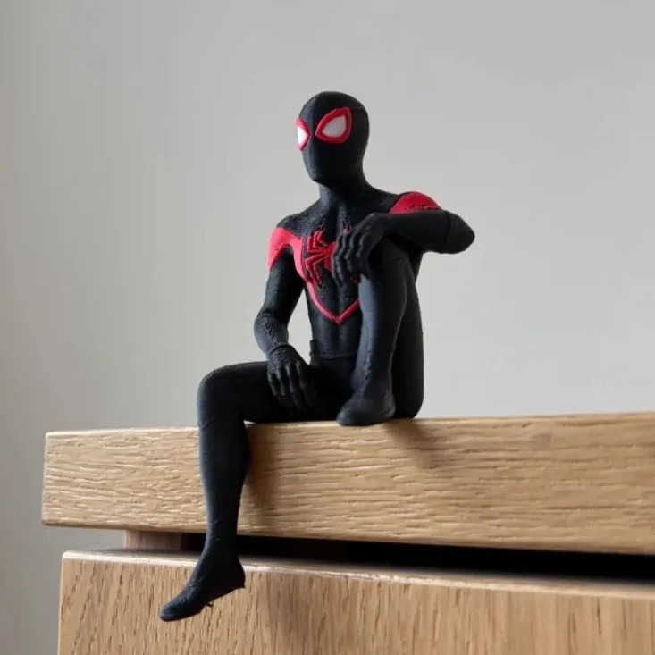 Spider Man Batman Sitting Anime Action Figure Statue Desktop Car Ornament Decor Spider Man Batman Sitting Anime Action Figure Statue Desktop Car Ornament Decor