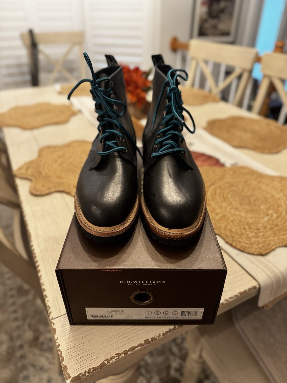 New R.M. Williams KINGSCOTE BLACK Leather Boots Made In Australia Size US 11.5 D New R.M. Williams KINGSCOTE BLACK Leather Boots Made In Australia Size US 11.5 D
