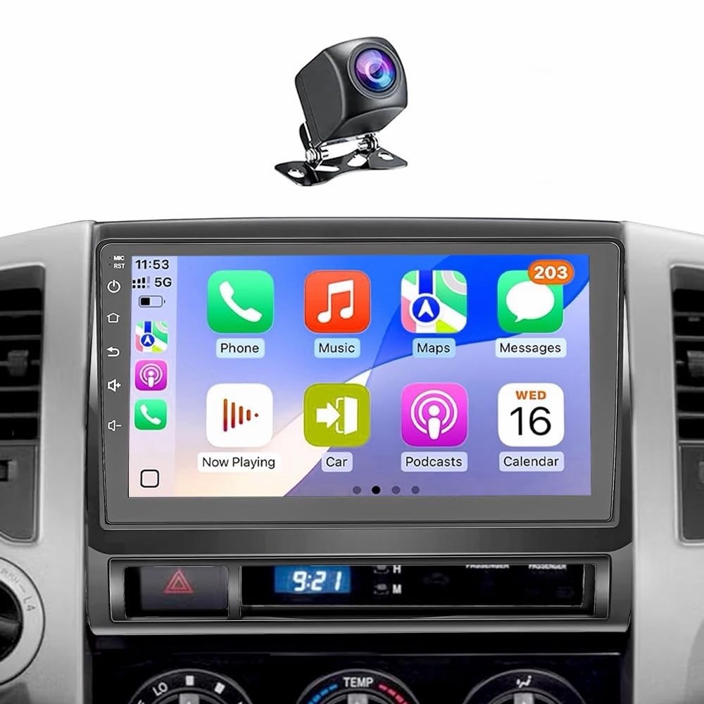 Upgraded 9\'\' Car Stereo/Radio for Toyota Tacoma 2005-2015, CarPlay/Android Auto