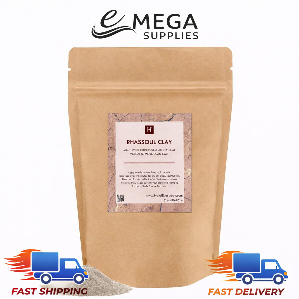 Rhassoul Clay – 1 lb Moroccan Lava – Detox & Rejuvenate – SaaQin