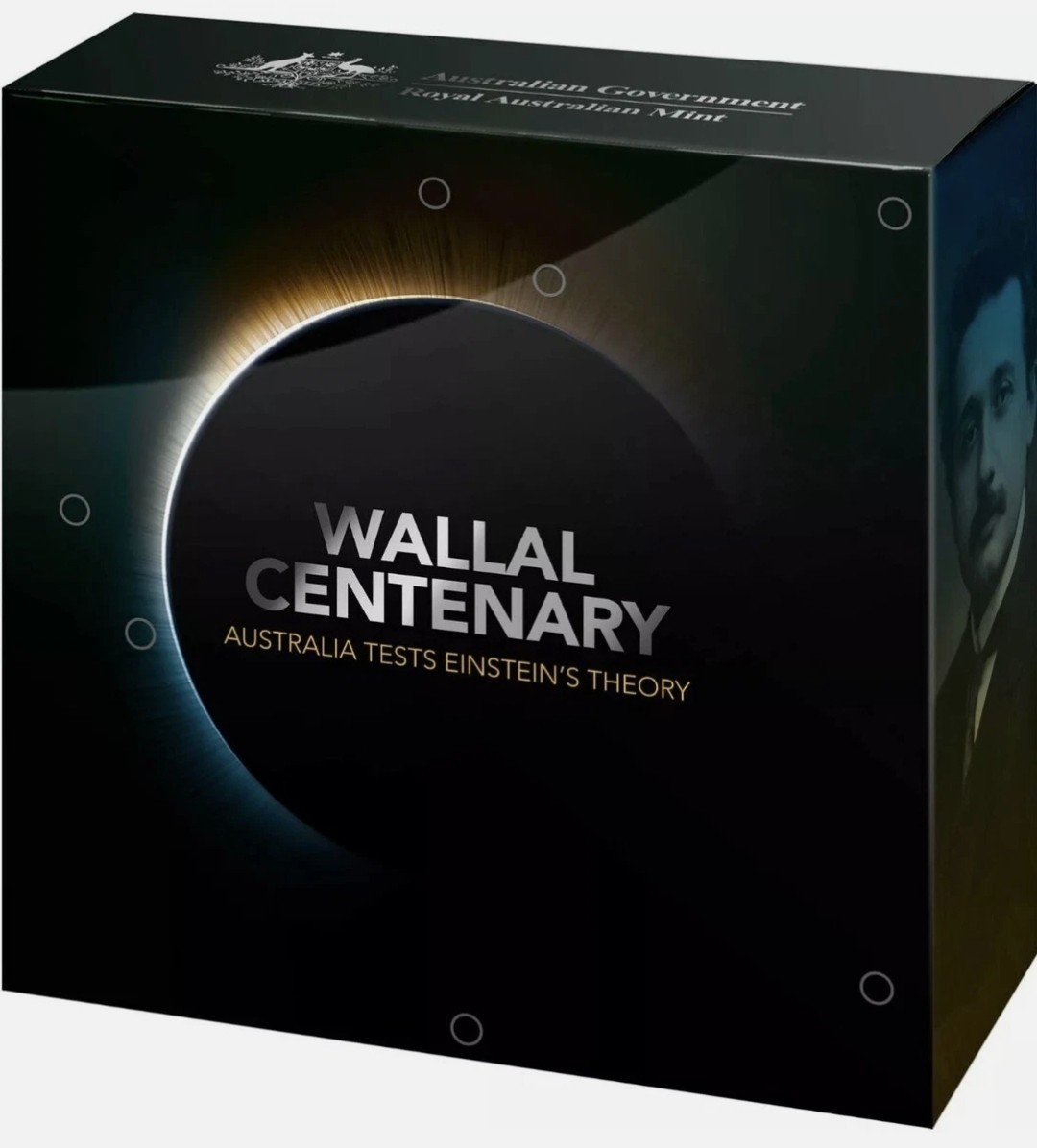 2022 Wallal Centenary 1oz Australia Einstein\'s Theory $5 Silver Proof Domed Coin 2022 Wallal Centenary 1oz Australia Einstein\'s Theory $5 Silver Proof Domed Coin
