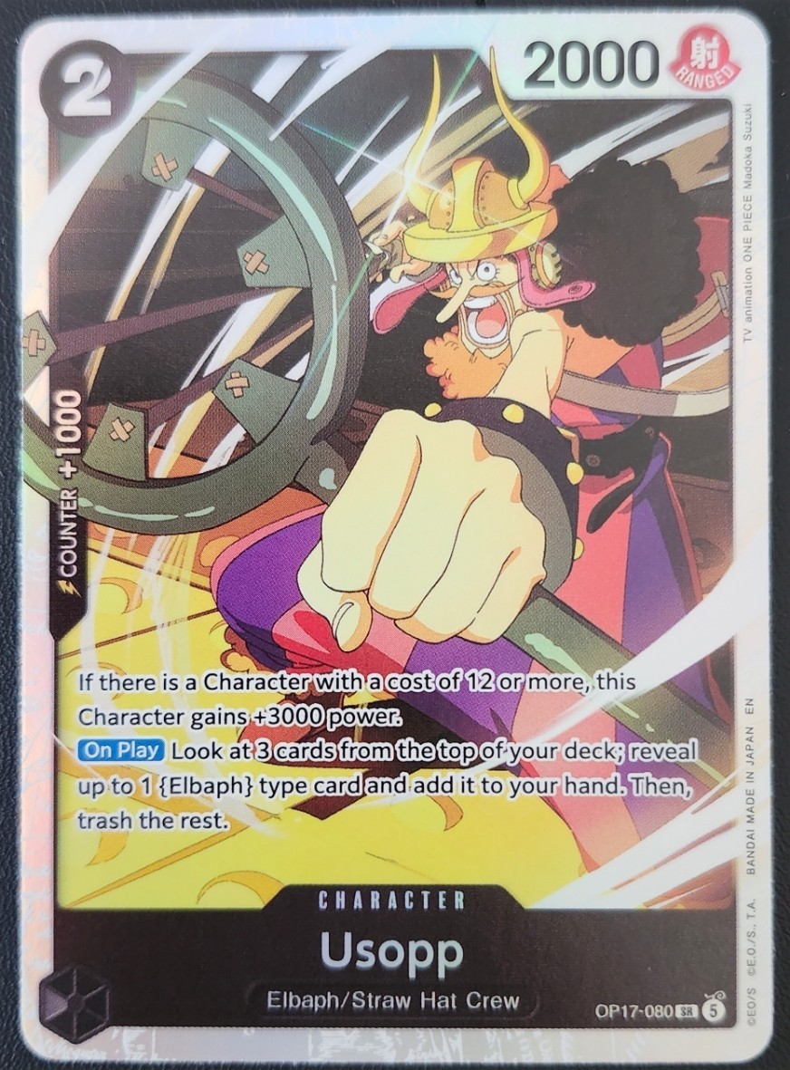 OP17-080 SR Usopp OP TCG MINT AVAILABLE NOW OP17-080 SR Usopp OP TCG MINT AVAILABLE NOW
