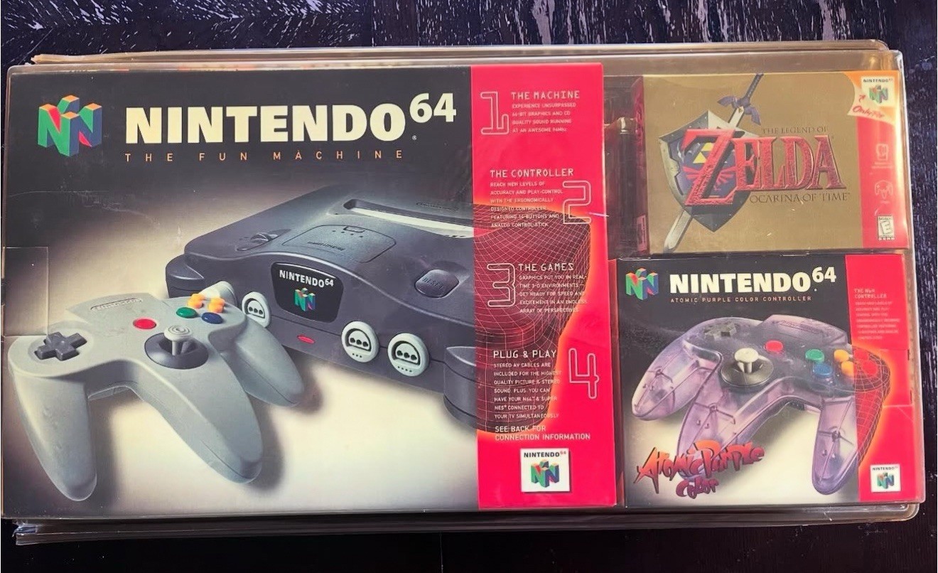 Sealed Nintendo 64 in Original Blister Pack With Zelda OOT THE RAREST 64 EXISTS