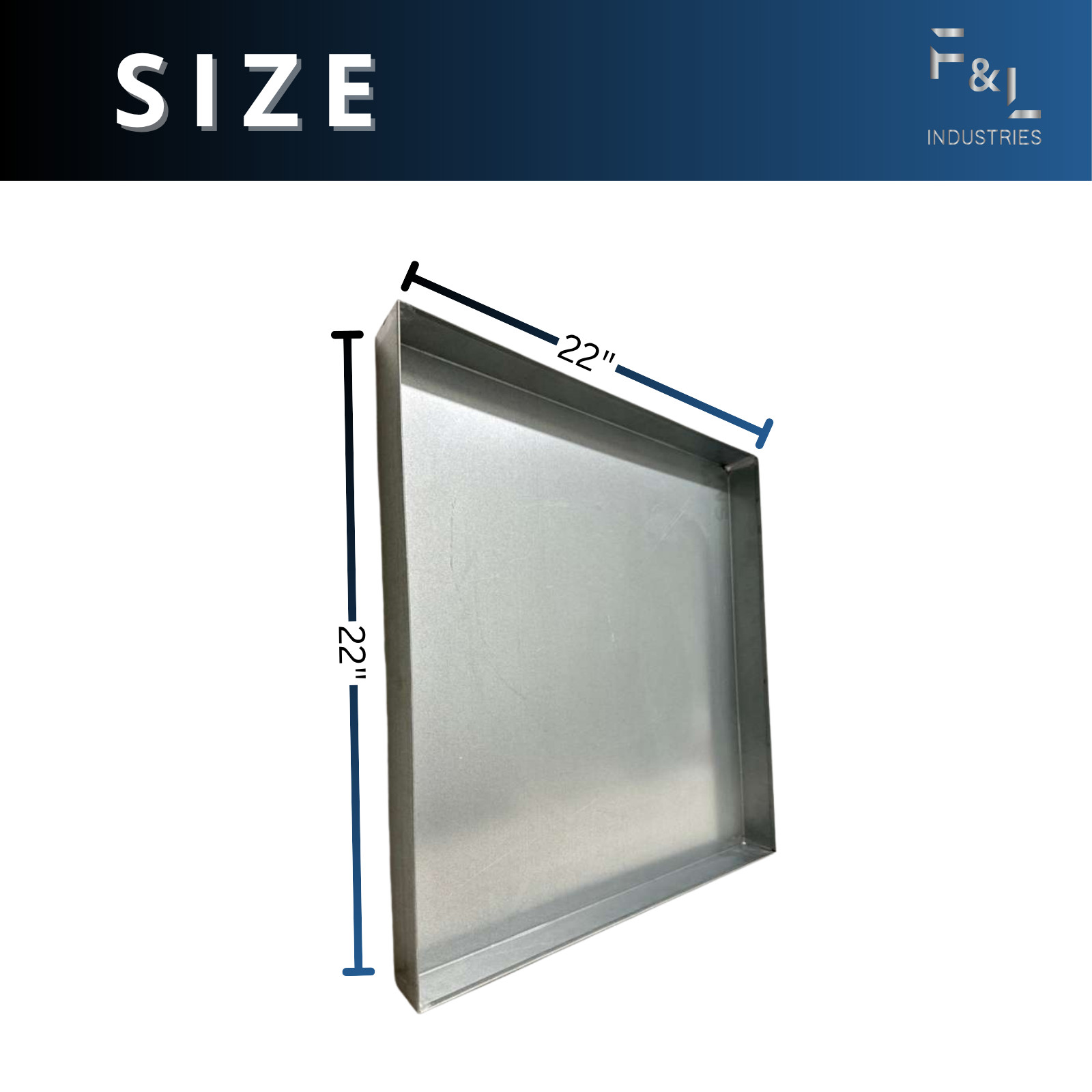 F&L Heavy Duty Galvanized Steel Drain Pan with Hole Option-Leak Proof F&L Heavy Duty Galvanized Steel Drain Pan with Hole Option-Leak Proof