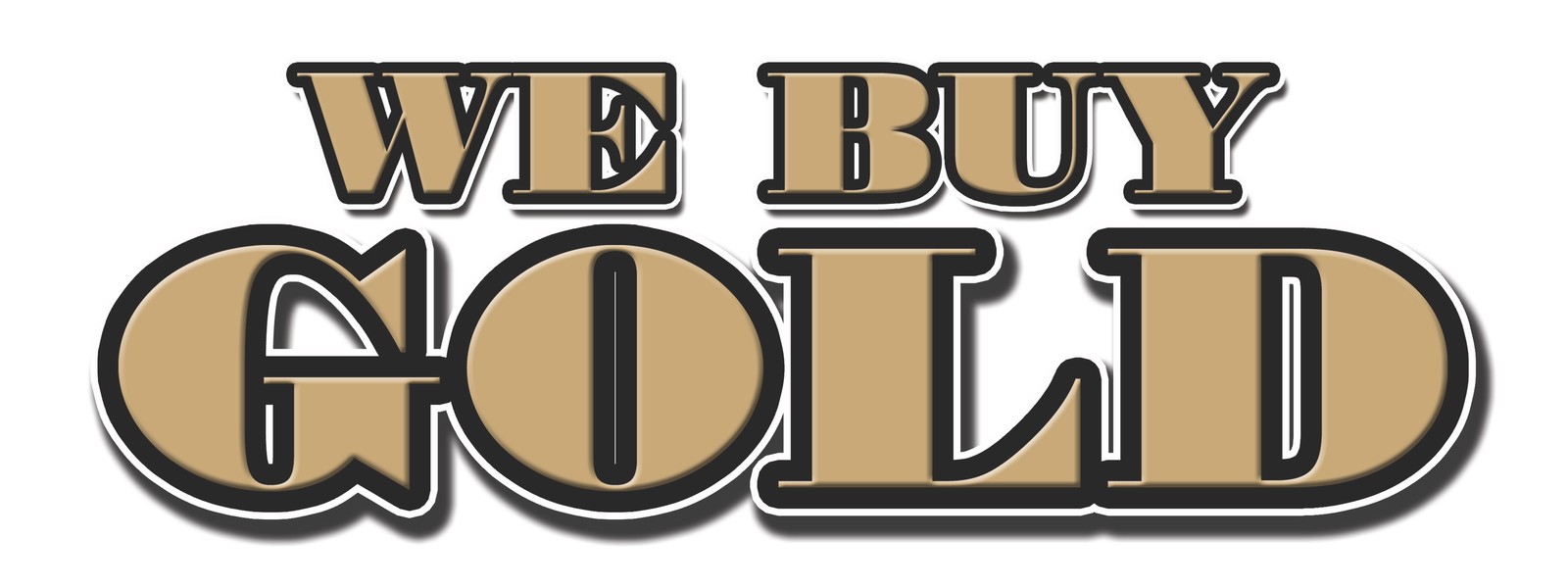 WE BUY GOLD DECAL sticker pawn jewelry store cash marketing promotional