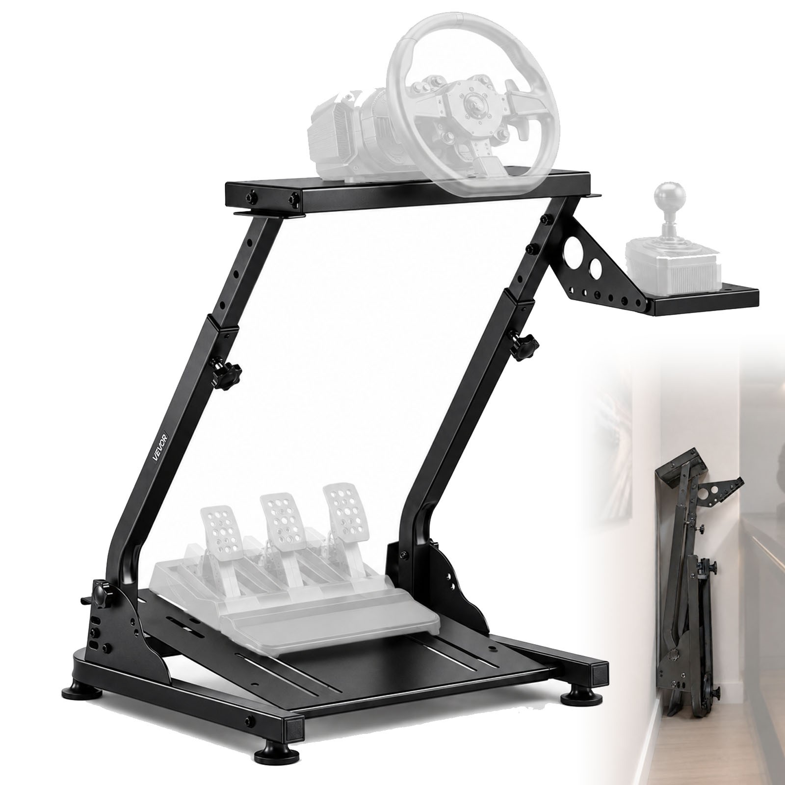 VEVOR Racing Wheel Stand Simulator Cockpit Foldable for Logitech G27 G920 G923 VEVOR Racing Wheel Stand Simulator Cockpit Foldable for Logitech G27 G920 G923