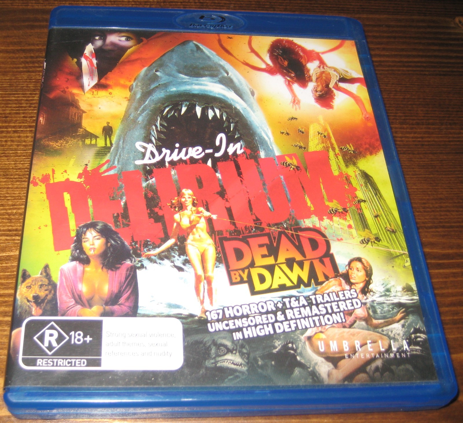 Drive In Delirium Dead By Dawn Blu ray Disc Umbrella REGION FREE OOP Drive In Delirium Dead By Dawn Blu ray Disc Umbrella REGION FREE OOP