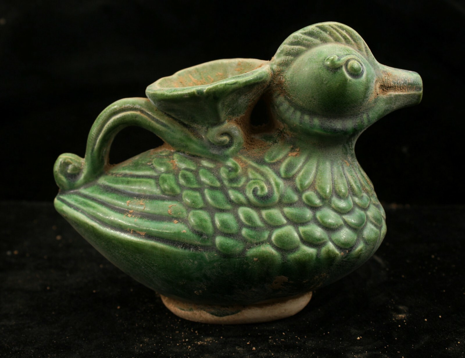 18 cm Chinese Tang Sancai porcelain mandarin duck Teapot Pottery Pot 18 cm Chinese Tang Sancai porcelain mandarin duck Teapot Pottery Pot