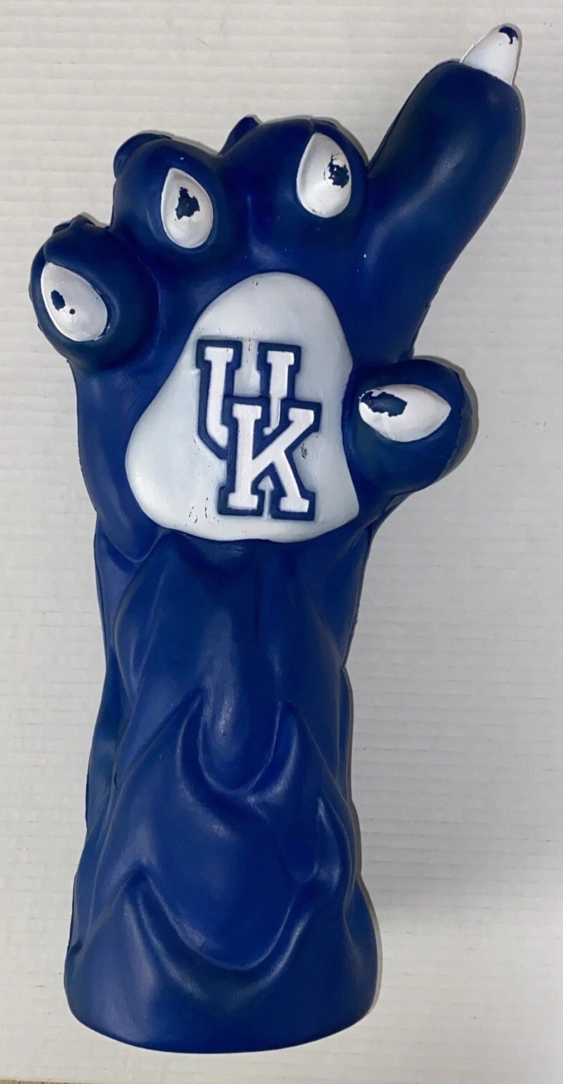 USED University Kentucky Souvenir Wildcats Purple Arm Claw Nails Paw UK Decor