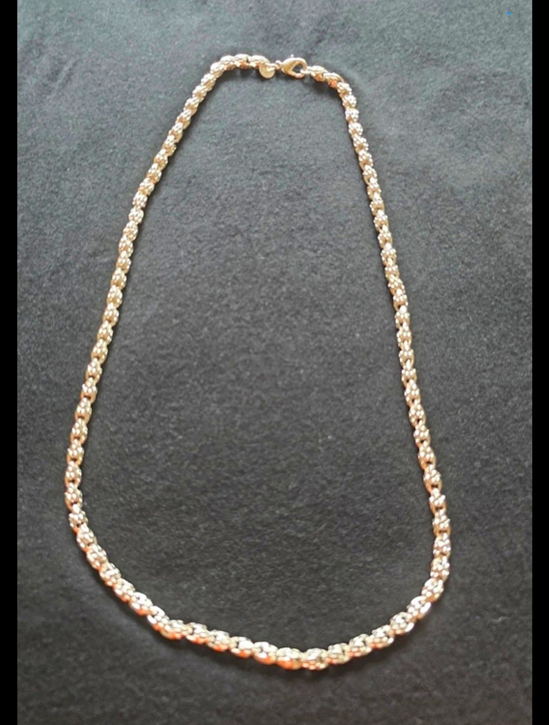 Sterling Silver 925 Rope Chain Necklace – 24 Inch, Twisted Link, Titanium 5mm