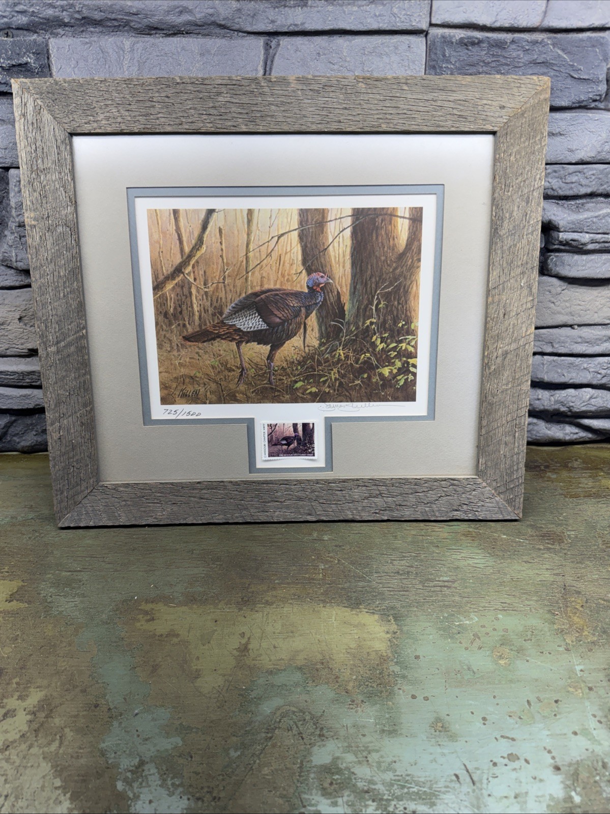 Vintage James Killen Limited Edition Signed Print 725/1500 1986 NWTF Turkey