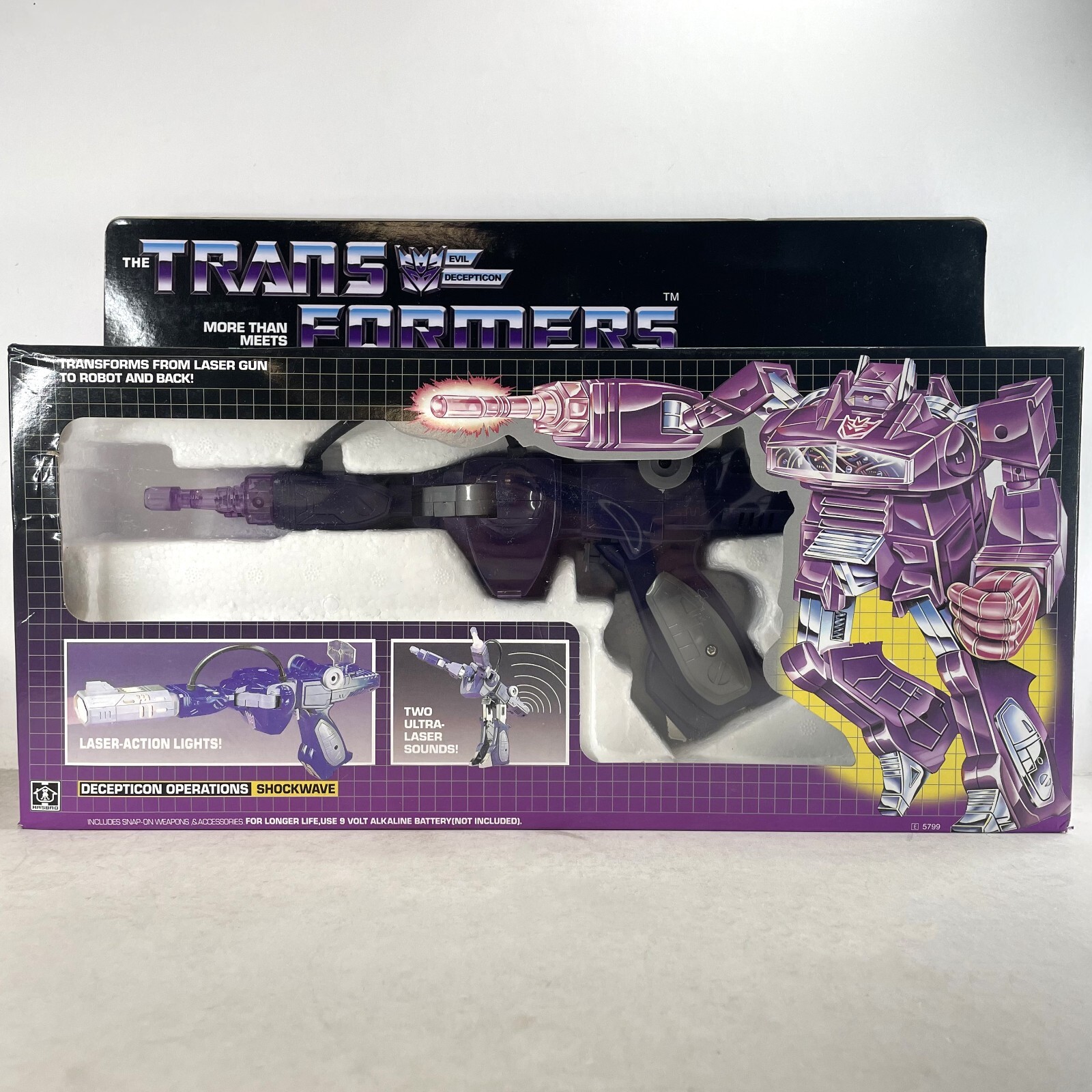 Transformers G1 Shockwave Shockblast Decepticon Transforming Figure Toy NEW BOX Transformers G1 Shockwave Shockblast Decepticon Transforming Figure Toy NEW BOX