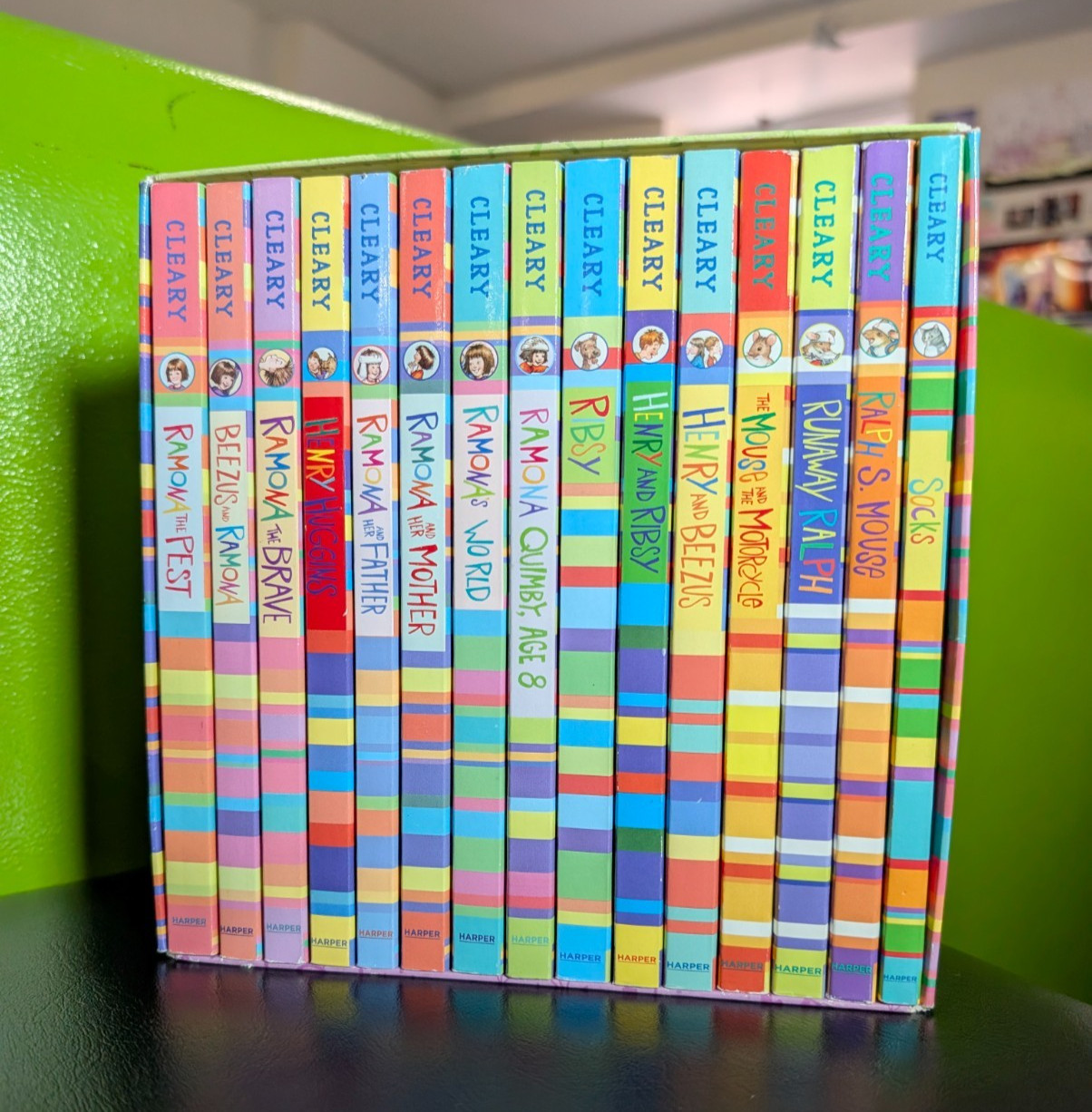 The World Of Beverly Cleary Collection paperback book box set (missing one book) The World Of Beverly Cleary Collection paperback book box set (missing one book)