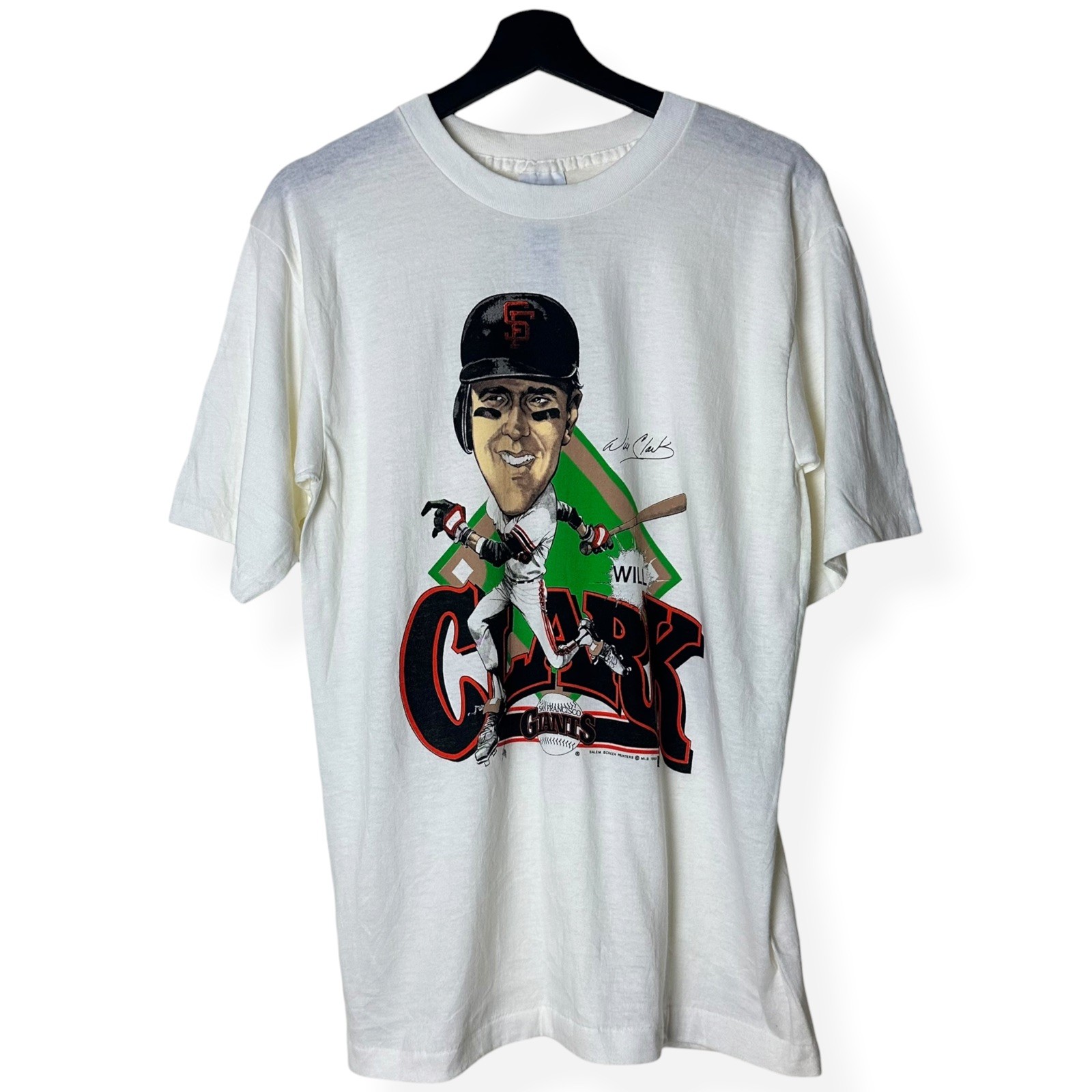 Vintage 1989 San Francisco Giants Will Clark Caricature Salem T Shirt XL Vintage 1989 San Francisco Giants Will Clark Caricature Salem T Shirt XL