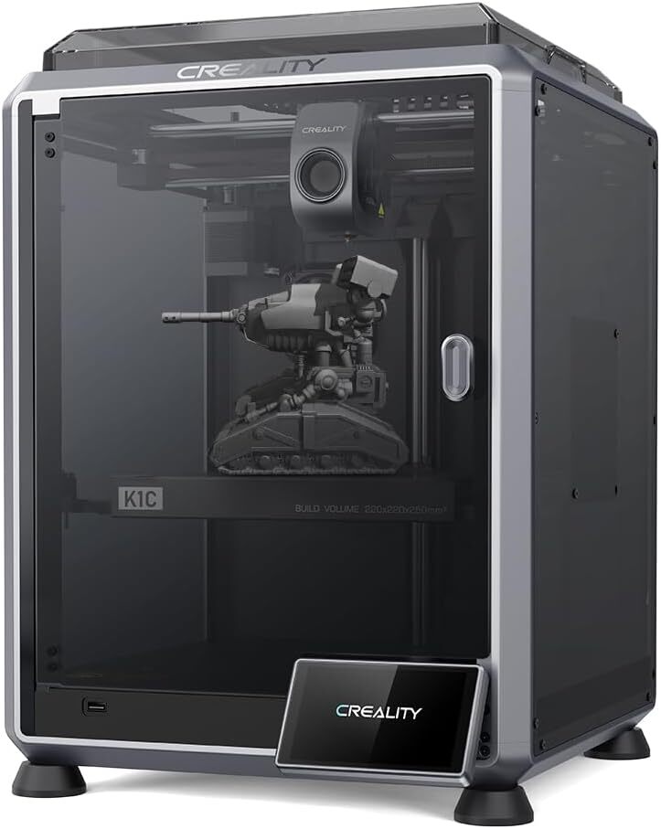 Creality K1C 2025 3D Printer 600mm/s Fast Printing Speed Auto Leveling AI Camera Creality K1C 2025 3D Printer 600mm/s Fast Printing Speed Auto Leveling AI Camera