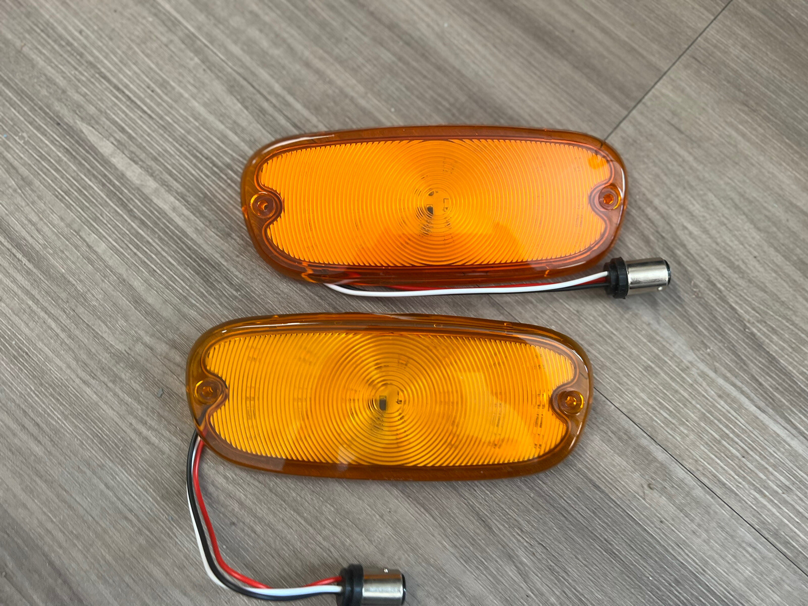1958-1959 LED Chevrolet Amber Parking Lamp Lens Pair