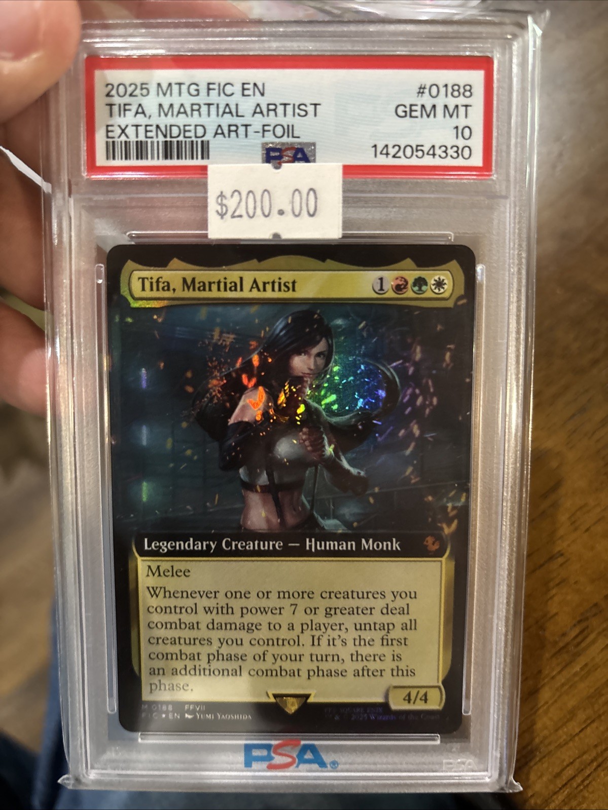 2025 MTG FINAL FANTASY COMMANDER EXTENDED ART-FOIL TIFA MARTIAL ARTIST PSA 10 2025 MTG FINAL FANTASY COMMANDER EXTENDED ART-FOIL TIFA MARTIAL ARTIST PSA 10