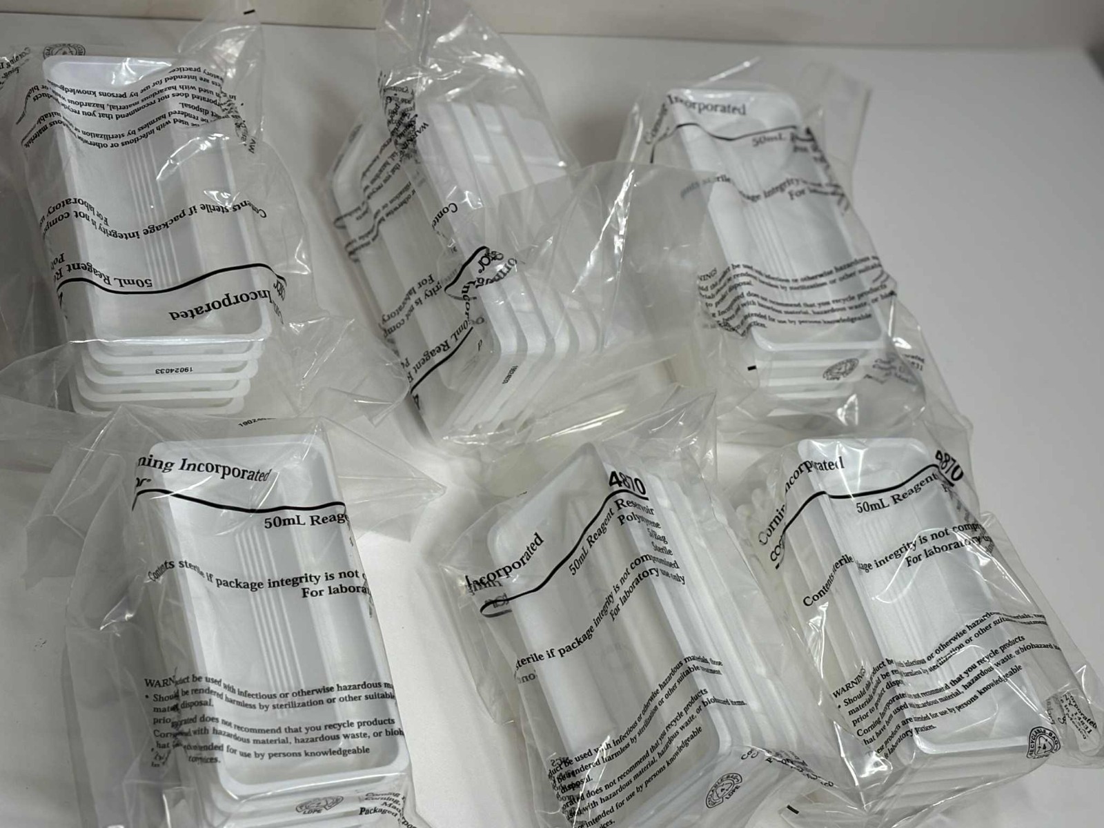 Corning Costar 4870 50mL Sterile Reagent Reservoirs Polystyrene 200/Case