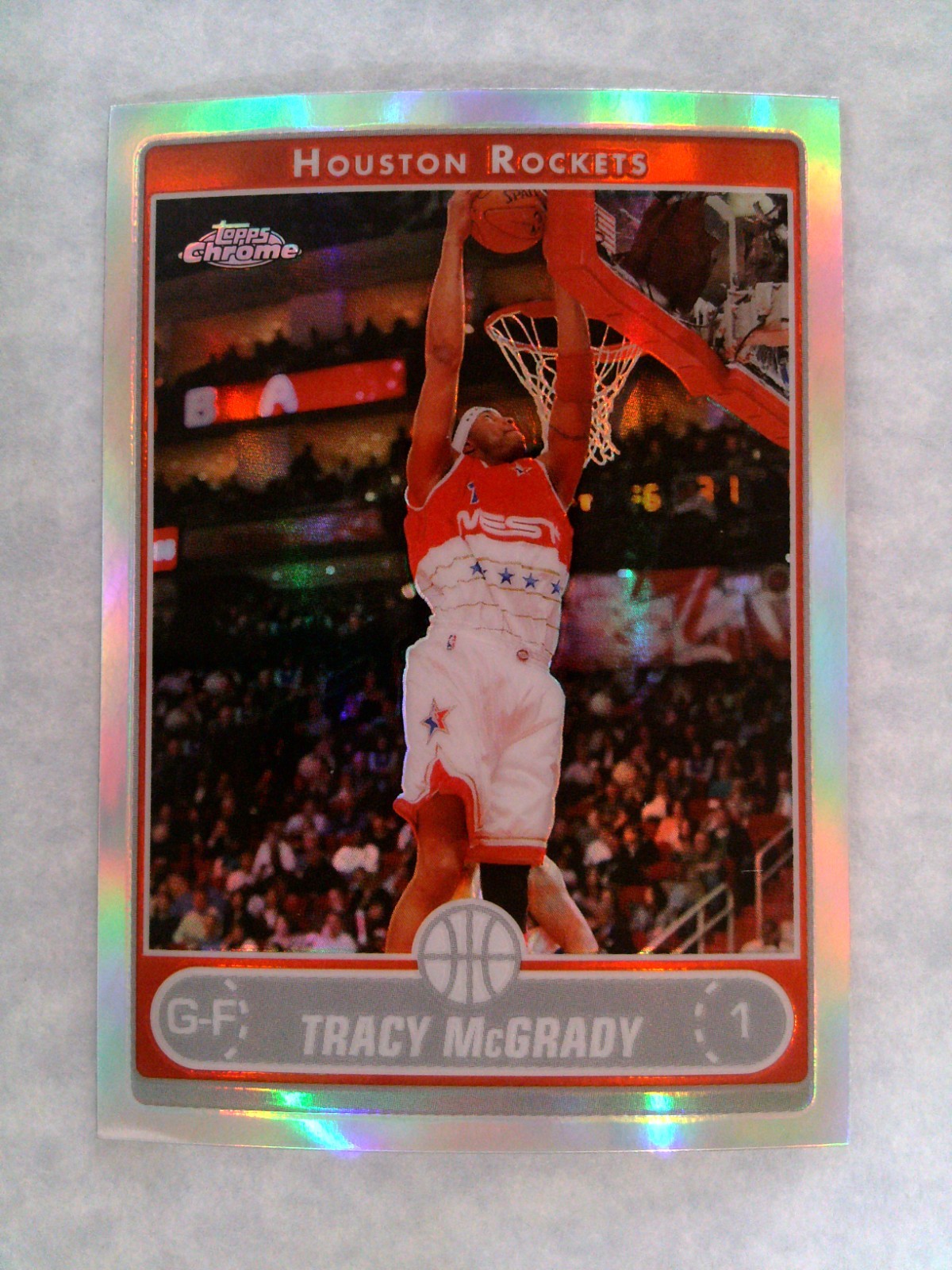 2006-07 Topps Chrome Tracy McGrady #34 Refractor HOF Houston Rockets 2006-07 Topps Chrome Tracy McGrady #34 Refractor HOF Houston Rockets