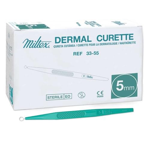 Integra Miltex 33-55 Dermal Curette Disposable 5mm Tip Sterile (Box of 50)