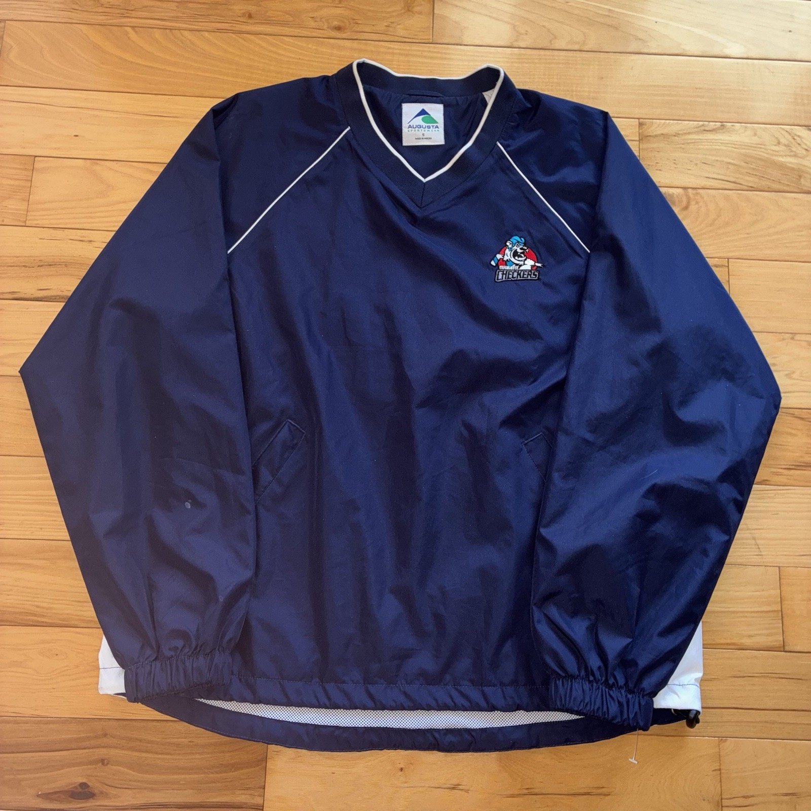 Vintage Charlotte Checkers Windbreaker Mens Small Jacket Patch Old Logo 90s Vintage Charlotte Checkers Windbreaker Mens Small Jacket Patch Old Logo 90s