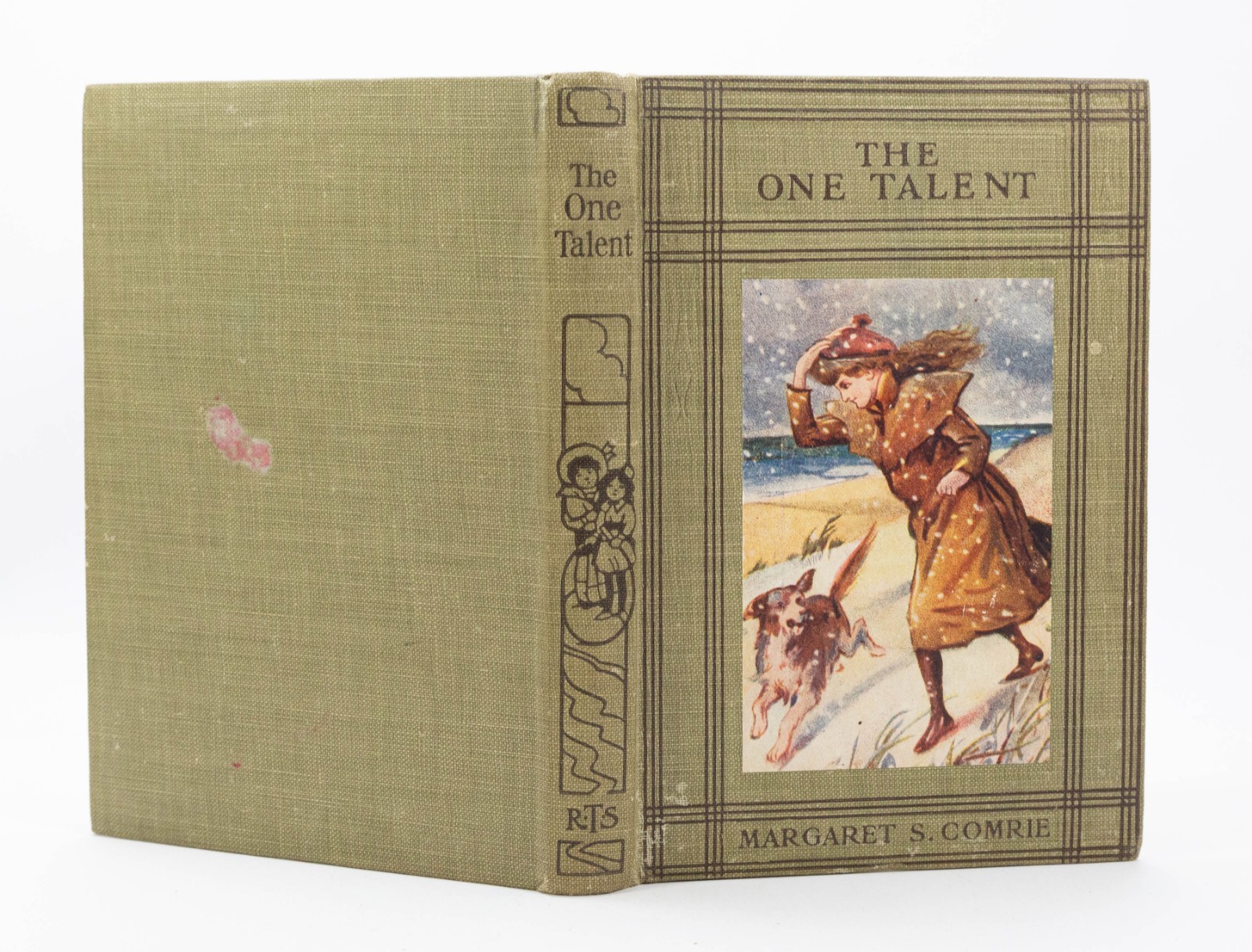 Antique The One Talent Margaret S Comrie c1900s Childrens Book Illustrated