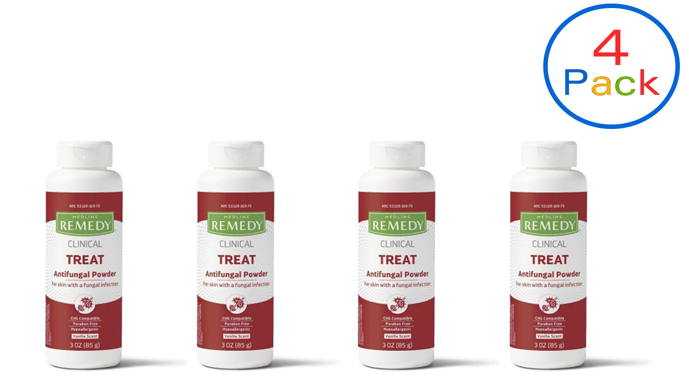 Medline Remedy Phytoplex Antifungal Powder with 2%, 3oz- 4 Pack Medline Remedy Phytoplex Antifungal Powder with 2%, 3oz- 4 Pack