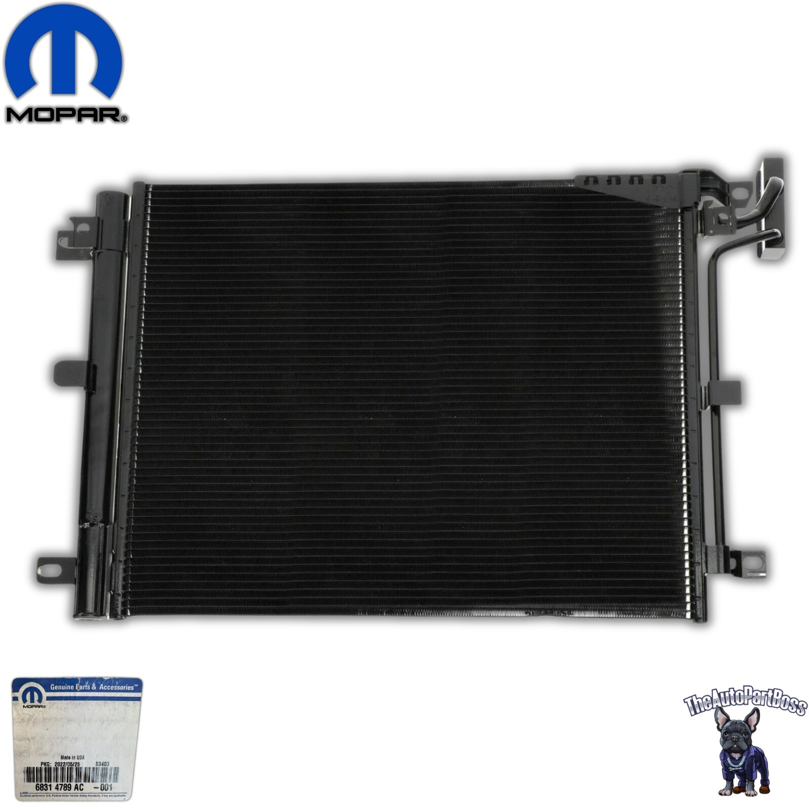 2018-2024 Jeep Wrangler Gladiator A/C Condenser OEM Mopar 68314789AC