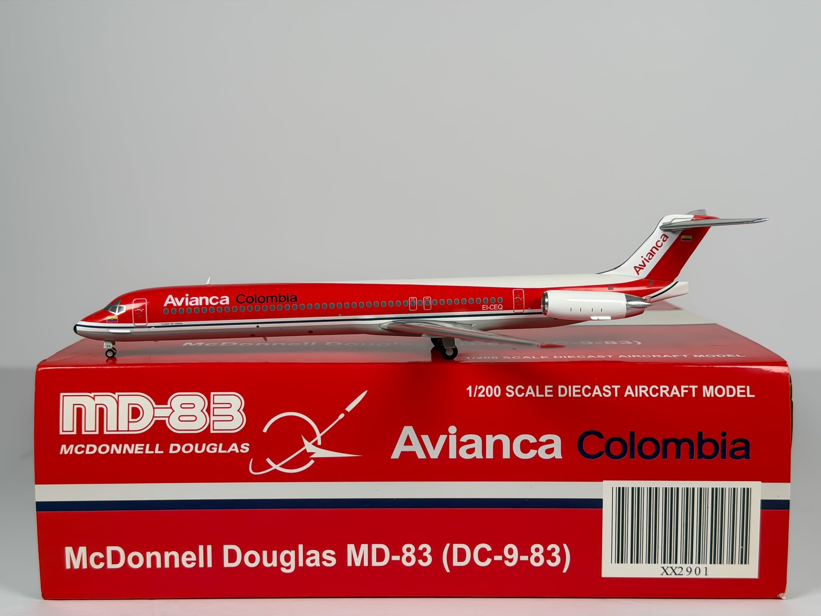 Avianca Colombia McDonnell Douglas MD-83 1:200 JC Wings EI-CEB (XX2901) Avianca Colombia McDonnell Douglas MD-83 1:200 JC Wings EI-CEB (XX2901)