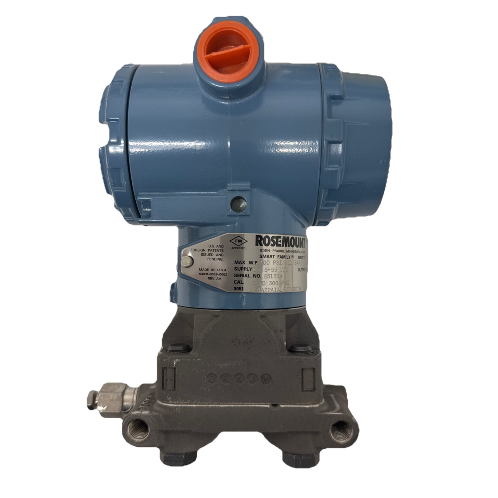 Rosemount 3051CG4A22AL4J3A0078 Pressure Transmitter NO BOX Rosemount 3051CG4A22AL4J3A0078 Pressure Transmitter NO BOX