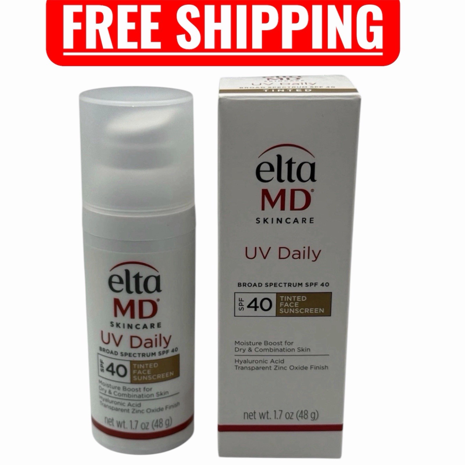 Elta MD UV Daily TINTED Broad Spectrum SPF40 1.7floz |Moisture Boost Exp 07/2028 Elta MD UV Daily TINTED Broad Spectrum SPF40 1.7floz |Moisture Boost Exp 07/2028