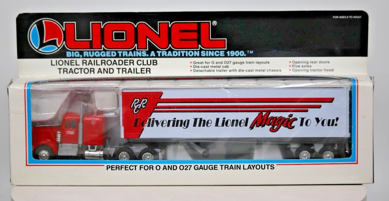 Lionel 6-12875 Lionel Railroader Club Tractor & Trailer O Gauge 1:48 Scale NIB