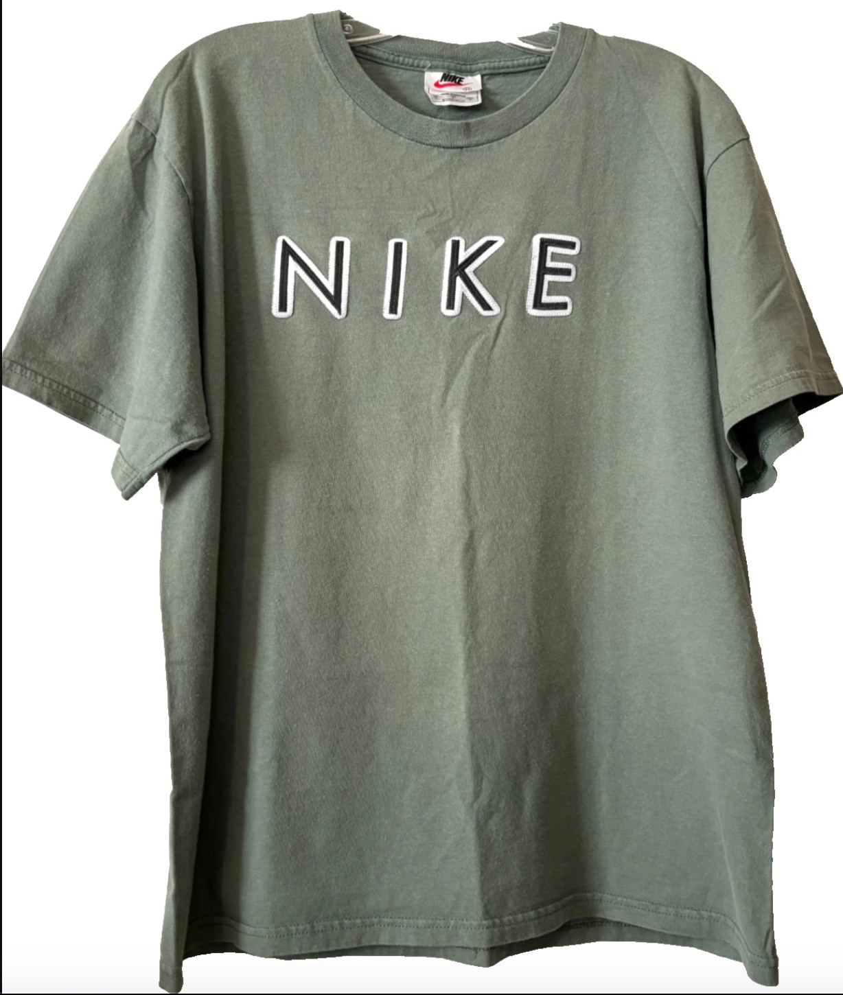 VTG Nike Tee Shirt Adult Size Large Green Stand-Out Logo Y2K 90\'s Short Sleeves VTG Nike Tee Shirt Adult Size Large Green Stand-Out Logo Y2K 90\'s Short Sleeves