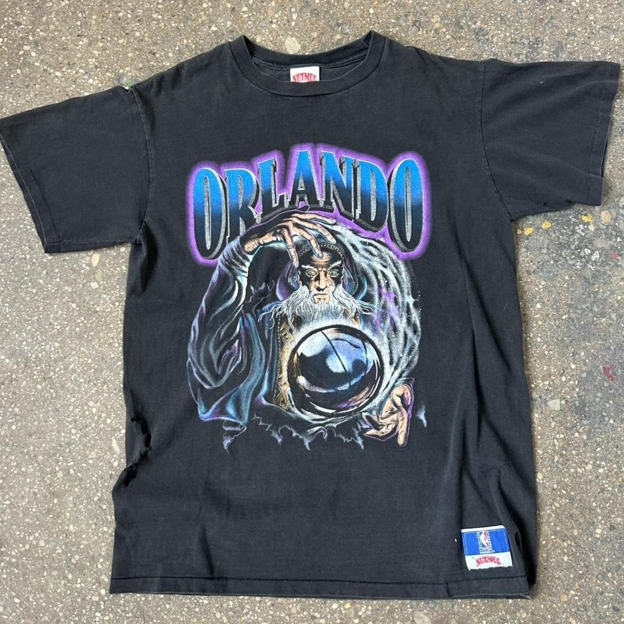 Vintage 1993 Orlando Magic Wizard Breakthrough Double-Sided Graphic Tee (RARE) Vintage 1993 Orlando Magic Wizard Breakthrough Double-Sided Graphic Tee (RARE)