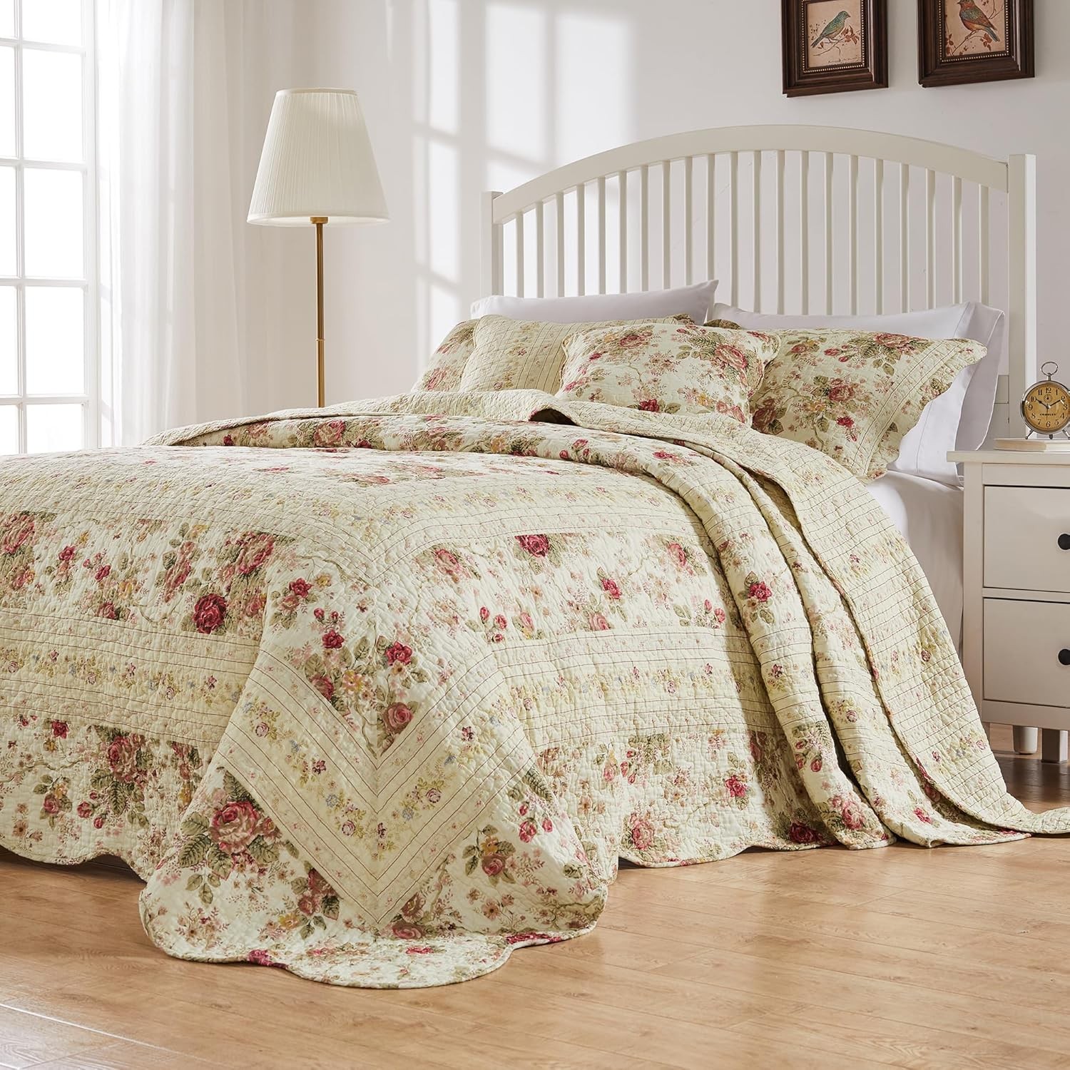 Greenland Home Antique Rose Jumbo Oversized Cotton Bedding Set, Greenland Home Antique Rose Jumbo Oversized Cotton Bedding Set,